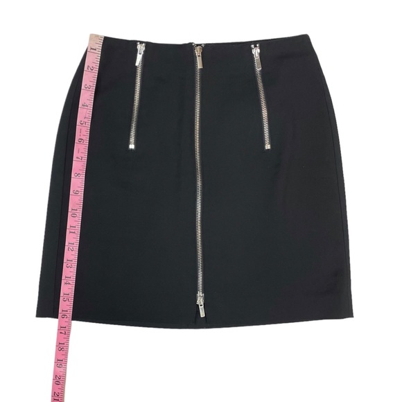 French Connection Full Zipper Front Mini Pencil Skirt in Black Size 0 - Picture 12 of 13